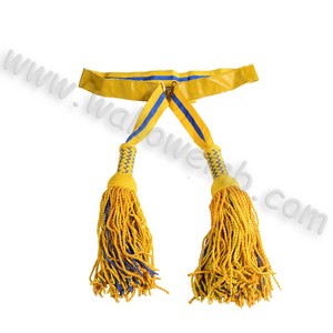 Haute qualité Mylar frange glands chaise ceintures pour bureau à domicile décorations de banquets de mariage prix de gros pas cher - Product Image 1