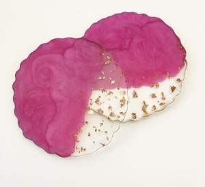 Posavasos de resina de madera de lujo más vendidos, Premium para el hogar Decoración de cocina, elegante, impermeable, pulido, serigrafía, promocional - Product Image 3