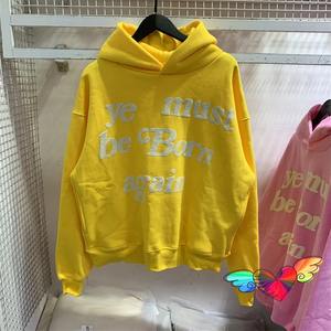 Sweat à capuche oversize CPFM avec impression Puff West pour homme et femme, rose, Ye Must Be Born Again - Product Image 6