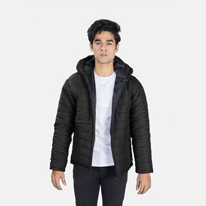 Chaquetas acolchadas para hombre con Cuello de piel de burbuja de pato, servicio OEM, tarifas de fábrica, chaqueta acolchada de invierno personalizada de alta calidad para hombre - Product Image 2