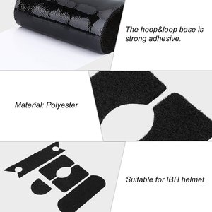 Siyah taktik kask aksesuarları cırt cırt Set kask için 5-piece kask eki Sticker cırt cırt - Product Image 3