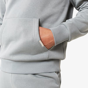 Survêtement de jogging pour homme de haute qualité, couleur unie, 100% coton, logo personnalisé, style streetwear, pull ample - Product Image 5