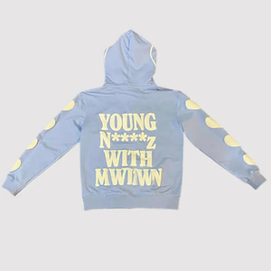 Clothing Manufacturers Custom Men's Heavyweight French Terry Pullover Hoodie Oversized Polyester/Cotton 3D Puff Printing Autumn - Product Image 2