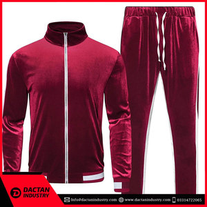 Chándal de terciopelo personalizado para hombre, novedad, venta al por mayor, chándal de terciopelo de talla grande, chándal de terciopelo de lana con etiqueta privada - Product Image 2