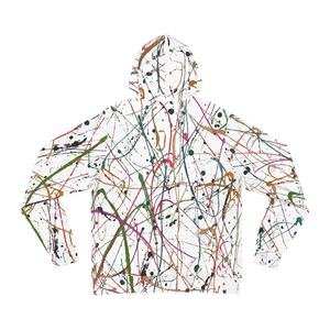 Venta al por mayor de sublimación personalizada Zip-Up Sudadera con capucha Warm Winter Streetwear Hombres Impreso 460Gsm Algodón Poliéster Material - Product Image 4