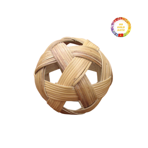 Jouet boule de rotin fait à la main écologique pour bébés croissance éducative et sensorielle du Vietnam - Product Image 1