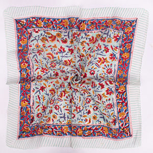 Pañuelo de algodón de la mejor calidad, floral, ligero, ecológico, suave, transpirable, para atar en la cabeza, para el cuello, para la cara, lavable - Product Image 4