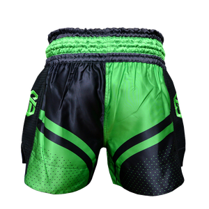 Shorts de Muay Thai unisexe 100% polyester, design personnalisé, confortables, mi-longs, sportifs, écologiques, respirants, anti-plis, OEM - Product Image 2
