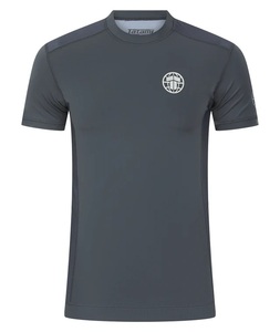 Rashguard à manches courtes pour homme, respirant, avec empiècements en mesh, protection UPF50+, écologique et antibactérien, gris - Product Image 1