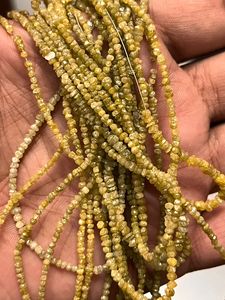 Perles de diamant brut jaune naturel perles de pierre produit - Product Image 4