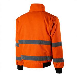 Chaqueta de Piloto Ligera de Alta Visibilidad para Mantenimiento al Aire Libre y Personal de Almacén con Bolsillos con Cremallera - Product Image 1
