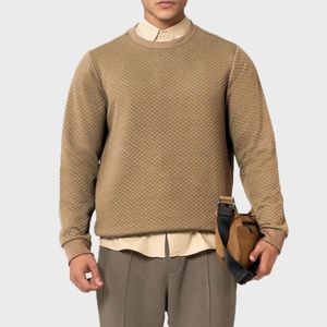 Sudaderas de Algodón para Hombre al por Mayor, Sudadera de Cuello Redondo y Manga Larga con Bordado Personalizado, Diseño de Patrón Sólido - Product Image 2