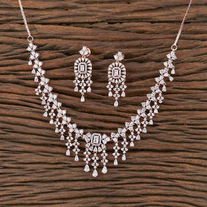 Superbe et exclusive collection de colliers Cz classiques plaqués or rose 427426 pour la vente en gros - Product Image 6