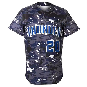 Vêtements de baseball et softball originaux en gros, respirants, anti-humidité, sublimés, haute qualité, 100% polyester - Product Image 2