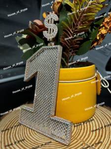 Colgante de Dólar con Incrustaciones de Diamantes Moissanite, Estilo Hip Hop, Amuleto de Lujo Plateado, Regalo Unisex - Product Image 2