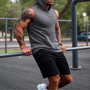 Débardeur de sport pour homme Débardeur à col en U à séchage rapide Débardeur en tissu côtelé pour homme fabriqué par Dress Sports - Product Image 5