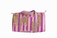 Sac de voyage matelassé en coton décontracté, grande capacité, durable, de luxe, écologique, pour week-end, sport et extérieur, avec fermeture éclair