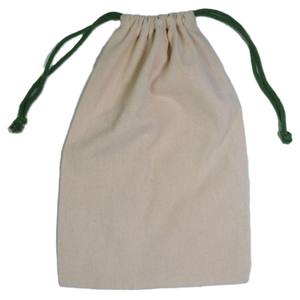 Custom Recyclable 100%Organic Cotton Silk Screen Printed Jewelry <b>Packaging</b> Drawstring Bag Double String Pouch New Gift Craft - Product Image 1