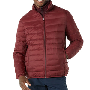 2024 Veste matelassée légère personnalisée pour hommes 100% Nylon col montant doublure en flanelle meilleur produit de vente pour la saison d'hiver-tailles XS - Product Image 1