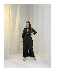 Chic Viscose jekart <b>kurti</b> with Heavy Work Ensemble Designer Ethnic Wear for Women Wedding & Festival - Product Image 1