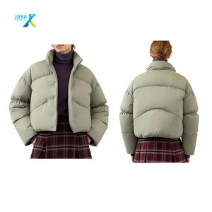 Chaqueta Bomber Acolchada Ligera de Invierno para Mujer, Estilo Blazer, Cierre de Cremallera, Secado Rápido, Cuello Desmontable, Cálida, Acogedora e Informal - Product Image 4