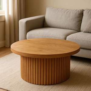 Table basse en bois avec base en bois robuste, idéale pour la décoration intérieure, l'aménagement, l'affichage, l'utilité et les performances de meubles à long terme - Product Image 2