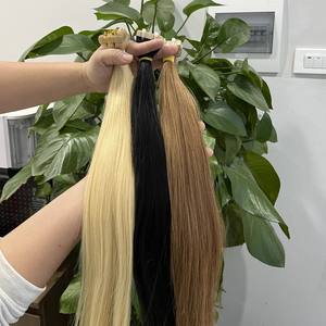 Longs prolongements vietnamiens lisses et soyeux de cheveux vierges colorés tous les cheveux alignés par cuticules - Product Image 1