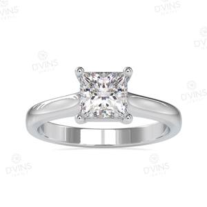 VS Lab Grown 14K/18k oro solitario princesa corte diamante anillo de compromiso 0.30cts para mujeres anillo de bodas clásico - Product Image 1