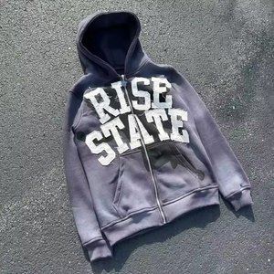 เสื้อฮู้ดผ้าฝ้ายสำหรับผู้ชายไซส์ใหญ่พิเศษปักลายสำหรับฤดูหนาว - Product Image 3