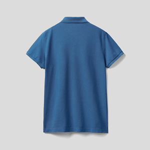 Camiseta Polo Informal de Algodón 100% para Hombre, Jersey de Punto de Buena Calidad con Logo Bordado Personalizado, Diseño a Rayas Estampado de Color Sólido - Product Image 2