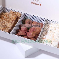 Emballage en papier écologique pour boulangerie Sushi Donuts Chocolat Truffes Déjeuner Traiteur Crêpe Gâteau Cookie Matt Lamination Dossiers