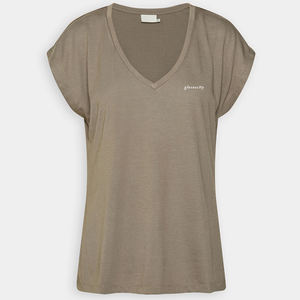 Camiseta básica de cuello redondo para mujer para uso diario hecha con algodón suave de primera calidad para máxima comodidad y estilo de GLOVES City - Product Image 3