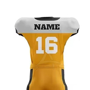 Uniforme de Fútbol Americano de Manga Corta Transpirable, de Alta Calidad, Ajuste Cómodo, Diseño Personalizado para Práctica, Gran Venta - Product Image 5