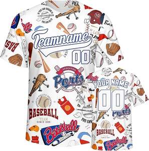 Vente en gros de haute qualité 100% polyester ensemble d'uniformes de baseball pour hommes personnalisé uniforme de taille jeune respirant pas cher prix - Product Image 1
