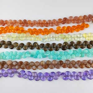 Gema Natural de cornalina con forma de corazón, hebra de cuentas de 8 pulgadas de largo, tamaño de 7-8mm, aproximadamente para fabricación de joyas de regalo - Product Image 4