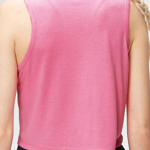 เสื้อครอปไซส์ใหญ่แบบลำลองสำหรับผู้หญิงผ้าฝ้าย100% ชุดออกกำลังกายระบายอากาศได้ - Product Image 6