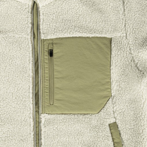 Fermeture éclair polaire veste plaine vêtements d'extérieur chauds col montant veste zippée complète adulte plaine polaire vestes pour hommes - Product Image 3