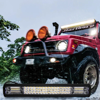 Barre Led de 50 pouces 120 180 288W Led-lichtbalk Gebogen Spot Flood off Road 96x3 4D Auto ATV 4x4 Offroad UTE Truck DRL