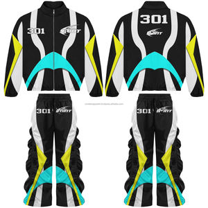 ชุดเสื้อกันลมคุณภาพสูง ผ้าโพลีเอสเตอร์ 190 GSM ทอเรียบ ตกแต่งด้วยแผงหลากสี พร้อมโลโก้แบบกำหนดเอง - Product Image 1