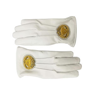Guantes masónicos de algodón para hombre y mujer, manoplas de larga duración, envío rápido, respetuosas con la piel - Product Image 1
