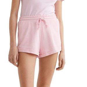 Women's Custom Logo Printed Sweat Shorts 70% Cotton 30% Polyester Terry <b>Elastic</b> <b>Waistband</b> Joggers Cotton Fleece Made Order - Product Image 1