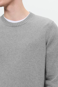 Elegante suéter de manga larga para hombres hecho de Algodón 100% con logotipo personalizado y bordado para pedidos al por mayor de ropa de calle disponibles - Product Image 6