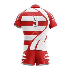 Tenues de rugby durables à fort impact 100% polyester Personnaliser la conception Entraînement sportif Maillot vintage Taille plus grande Rugby pour hommes - Product Image 3