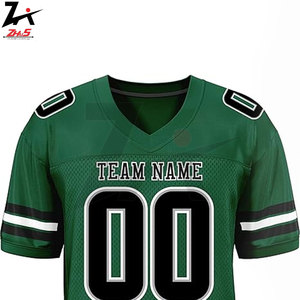 Maillots de football américain personnalisés de haute qualité, respirants, imprimés par transfert thermique, 100% polyester, sur mesure - Product Image 2