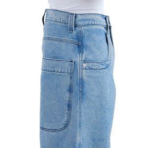 101 Twin Cannon Jeans Vintage Wash Wide Leg Denim 26 pulgadas Bottom Mens Durable Cotton Classic Fashion Pants - Product Image 6