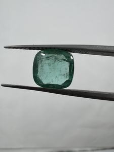 Coussin zambien naturel coupe 3.48 ct émeraude de haute qualité pour la fabrication de bijoux produit en vrac fait à la main - Product Image 2