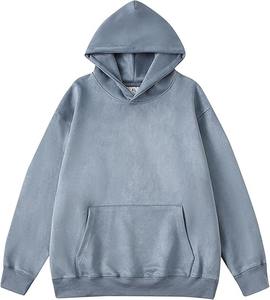 Sudadera clásica de peso pesado 500 GSM, jersey de lana de algodón grueso, estilo en blanco, liso, logotipo personalizado, sudaderas con capucha para hombre, fabricante OEM a granel - Product Image 3