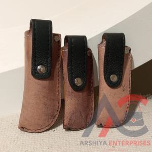 2024เคสหนังแบบฝาพับพับได้ปลอกมีดดีไซน์แบบตะวันตกปลอกมีดผ่าเปิดสายเข็มขัด - Product Image 3