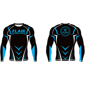 Personalizado Durable Nylon BJJ Rash Guard Larga Protección UV Anti-UV Compresión Camisa Transpirable y Cómodo - Product Image 5