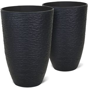 <b>Black</b> Coated Hot Selling Elegant Design Round Shaped <b>Flower</b> <b>Vase</b> for Tabletop and Decoration Purpose <b>Flower</b> <b>Vase</b> Pot - Product Image 1